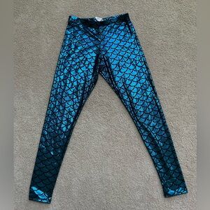 Mermaid print leggings